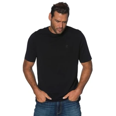Abbildung von JP 1880 Herren große Größen Übergrößen Menswear L 8XL T Shirt, Basic, Rundhals, gekämmte Baumwolle, bis 10 XL schwarz 9XL 702558130