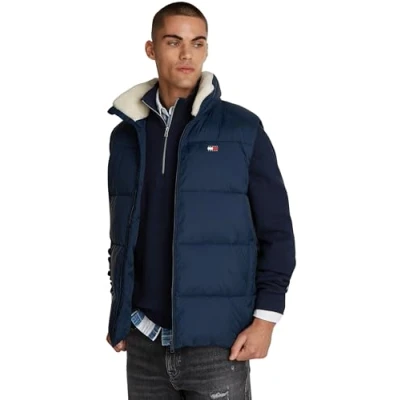Abbildung von Tommy Jeans Puffer VEST Weste, Herren, Größe: Small, Dark night navy