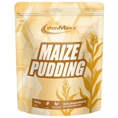 Abbildung von IronMaxx Maize Pudding 750g Beutel Neutrale komplexe Kohlenhydrate mit hohem Ballaststoffgehalt Vegan und Frei von Zusatz Konservierungsstoffen