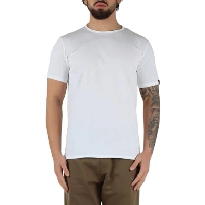 Abbildung von Replay Herren T Shirt Kurzarm mit Rundhalsausschnitt, Weiß (White 001), M