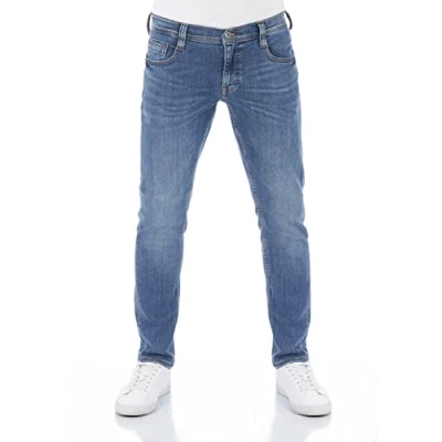 Abbildung von Mustang Oregon Jeans Tapered Fit, Herren, Größe: 36x34, Medium blue denim