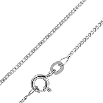 Abbildung von trendor Feine Panzerkette 925 Silber Rhodiniert 1,2 mm breit zauberhafter Silberschmuck für Damen, Halsschmuck aus Sterlingsilber, Geschenkidee 41086 42 cm