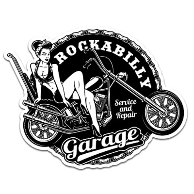Abbildung von Finest Folia Retro Vintage Aufkleber Sticker Old School Ace Kult Rockabilly (#23 Rockabilly)
