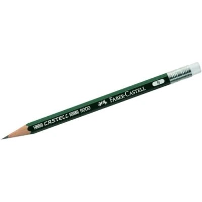 Abbildung von Faber Castell 3 x Ersatzbleistift für Perfect Pencil 9000 B mit Radiergummi