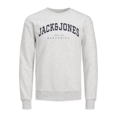 Abbildung von Jack &amp; Jones Junior Jjecaleb Varsity CREW NECK Sweatshirt für Kinder, Größe: 122, White melange