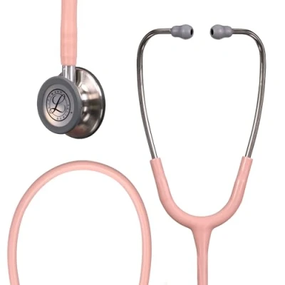 Abbildung von 3M Littmann Classic III Stethoskop, 5910C, Edelstahl Bruststück, Champagner Roséfarbener Schauch