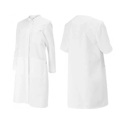 Abbildung von BP 1614 130 21 44n Mantel für Frauen, Langarm, Stehkragen, 205,00 g/m² Reine Baumwolle, weiß,