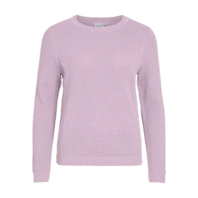 Abbildung von VILA DALO Oneck NOOS Strickpullover, Damen, Größe: Medium, Winsome orchid