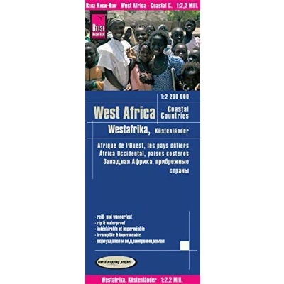 Abbildung von Reise Know How Landkarte Westafrika, Küstenländer (1:2.200.000) : von Senegal bis Nigeria: reiß und wasserfest (world mapping project)