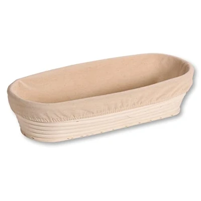 Abbildung von Kesper Gärkörbchen, Material: Rattan, Textilfutter (abnehmbar), Maße: 35,5 x 15,5 9 cm, Farbe: Natur 19633