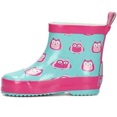 Abbildung von Playshoes Unisex Kinder Gummistiefel Halbschaft Regenstiefel, Eulen, 26 EU