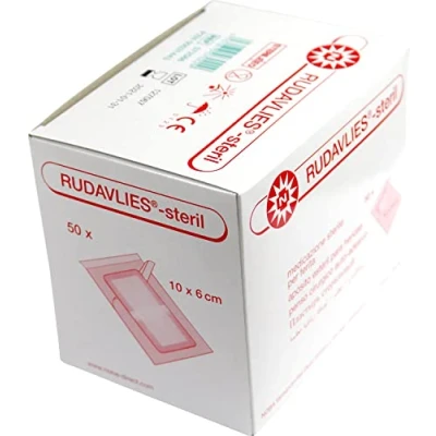 Abbildung von Noba Rudavlies® Steril, Verbandpflaster, Verband, große Auswahl, 50 Stück 10 x 6 cm