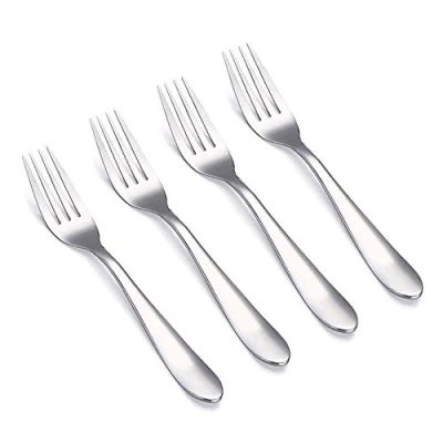 Abbildung von VANRA Gabeln 4 Stück Dinner Adelstahl Edelstahl Tischgabeln Für Kinder Geschirr Obst Reisen