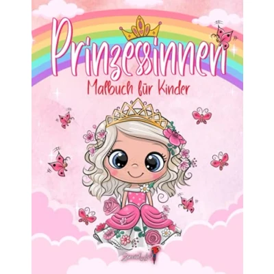 Abbildung von Prinzessin Malbuch für Kinder: Mehr als 50 Ausmalseiten mit schönen und liebevollen Prinzessinnen Kinder von 4 bis 8 Jahren! (Geschenke Kinder, Großes Format) (Malbücher Mädchen, Band 3)