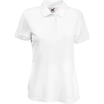 Abbildung von Damen Lady Fit Poloshirt 65/35 XS S M L XL XXL verschiedne Größen von Fruit of the Loom XL,Weiß XL,Weiss
