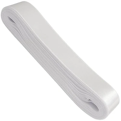 Abbildung von AERZETIX C68187 Satinband 10 meter x 30 mm farbe weiß aus polyester