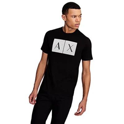 Abbildung von Armani Exchange Herren 8nztck T Shirt, Schwarz, XL