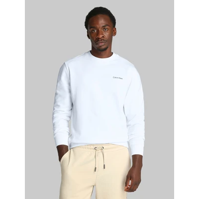 Abbildung von Calvin Klein Linear BOX LOGO Sweatshirt, Herren, Größe: XXL, Bright white