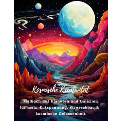 Abbildung von kosmische Kreativität: Malbuch mit Planeten und Galaxien für mehr Entspannung, Stressabbau &amp; Gelassenheit