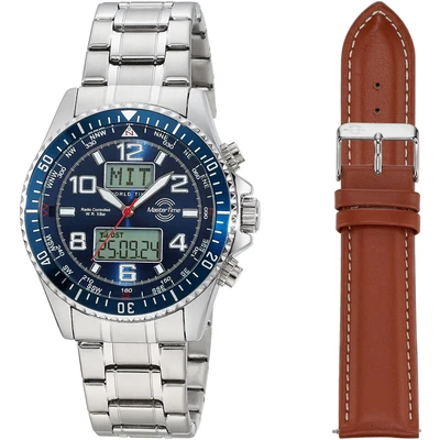 Abbildung von Master Time Funk Quarz Herren Uhr Analog Digital mit Edelstahl Armband MTGA 10922 32M