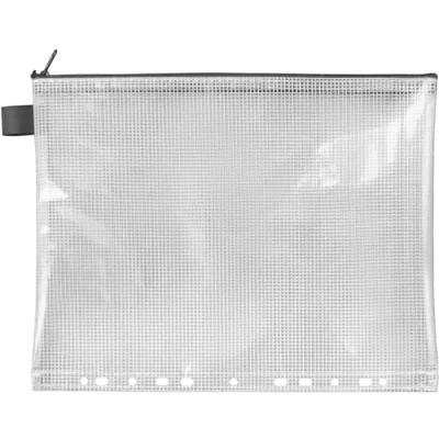 Abbildung von VELOFLEX 2707300 Reißverschlusstasche DIN A4, transparent, aus gewebeverstärktem EVA Material, 1 Dokumententasche zum Abheften