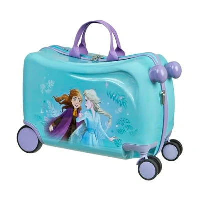 Abbildung von Undercover Disney Frozen Ride on Trolley Kindergepäck zum Draufsitzen Belastbar bis 50 kg mit praktischen Tragegriffen Stabiler Reisekoffer