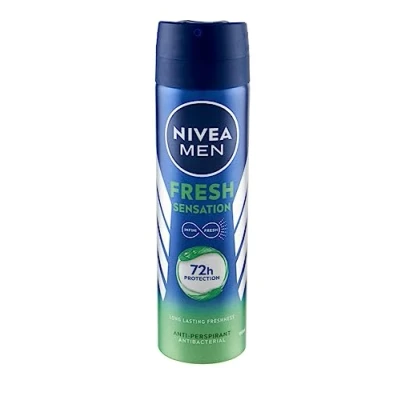 Abbildung von NIVEA MEN Fresh Sensation Spray, 6 x 150 ml, Deospray für Herren bis zu 72 h Schutz, Deodorant Spray mit INFINIFRESH Technologie, Antitranspirant ohne Ethylalkohol