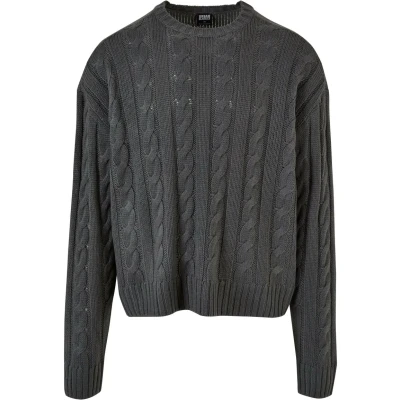 Abbildung von Urban Classics Strickpullover, Herren, Größe: Large, Darkshadow