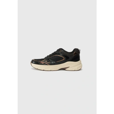 Abbildung von Tamaris Plateausneaker, Freizeitschuh, Halbschuh, Schnürer, Details in Metallicoptik