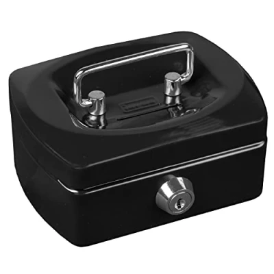 Abbildung von Idena 50031 Geldkassette Mini, Größe 125 x 95 60 mm, Farbe Schwarz, 1 Stück