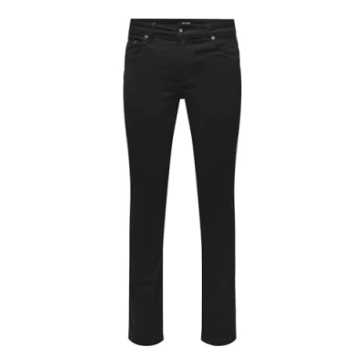 Abbildung von Only &amp; Sons LOOM Slim JAX Stayb Jeans Fit, Herren, Größe: 32x32, Schwarz