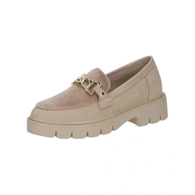 Abbildung von Caprice Slipper, Damen, Größe: 39, Beige nubuc Leder und textil