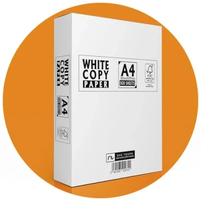 Abbildung von druckerpapier a4, weiß, 80 g/m², 500 Stück Kopierpapier Premium für Tintenstrahl, Laserdrucker und Kopierer, perfekt hochweiß, den Heim Bürogebrauch
