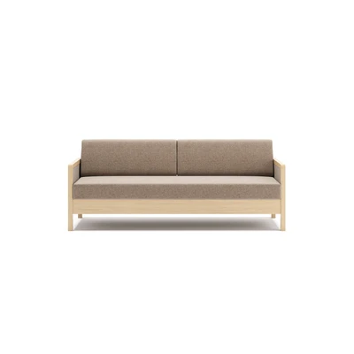 Abbildung von HESTBÆK Schlafsofa "Hestbæk 168 3-Sitzer, Bettfunktion, Breite 208cm, Komfortsitzhöhe 47cm" Umklappbar, Querschläfer, sehr komfortabel, Stauraum