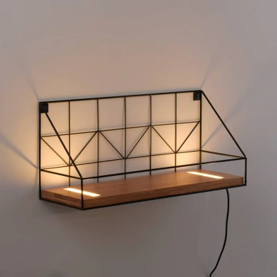 Abbildung von JUST LIGHT Wandleuchte »BOARD«, 1 flammig, Leuchtmittel LED Board fest integriert, LED, Schalter, Schnurschalter