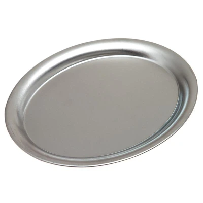 Abbildung von HENDI Kaffeetablett oval 26,5 x 19,5 cm Edelstahl satiniert stapelbar, Kaffeehaustablett