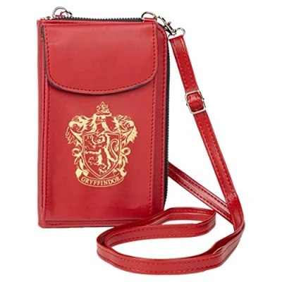 Abbildung von Harry Potter Umhängetasche für Geld und Handy Geldbeutel Handytasche Gryffindor Slytherin (GRYFFINDOR)