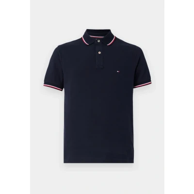 Abbildung von Tommy Hilfiger Tipped SLIM FIT Poloshirt, Herren, Größe: XS, Blue