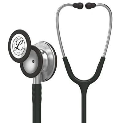 Abbildung von 3M Littmann Classic III Stethoskop zur Überwachung, 5620, schwarzer Schlauch, 69 cm