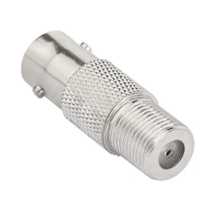 Abbildung von Typ F Buchse auf BNC Buchsenadapter RF Koaxialkabel Stecker Koppler, bis Satelliten Anschrauben Buchsenleiste von Frau zu für CCTV Sicherheitskamera, DVR, Radio, Scanner, Antennen