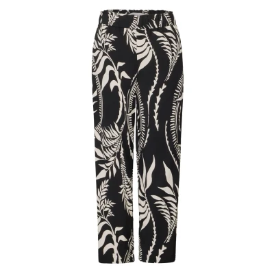 Abbildung von Street One Studio Gemusterte Stoffhose, Damen, Größe: 42x28, Schwarz