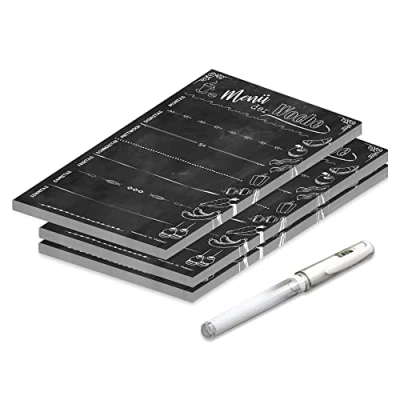 Abbildung von PRICARO Essensplaner &quot;Chalkboard&quot;, A5, 3 Stück