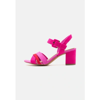 Abbildung von MARCO TOZZI Damen Sandalen mit Absatz Elegant Vegan, Rosa (Pink comb), 40 EU