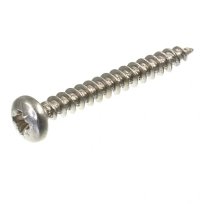 Abbildung von SECCARO Spanplattenschraube Halbrundkopf 3 x 25 mm, Edelstahl V2A VA A2, Holzschraube mit Vollgewinde, Kreuzschlitz/PZ, 250 Stück