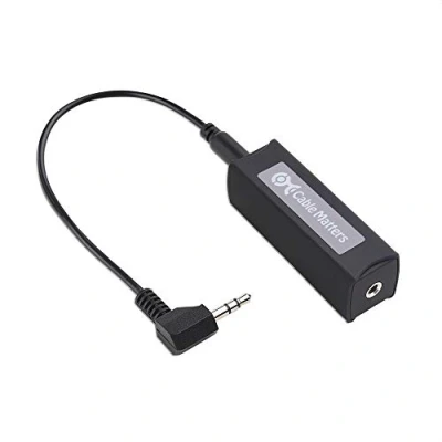Abbildung von Cable Matters Entstörfilter (Ground Loop Isolator) 3,5 mm Car Audio für Auto System, Heim geräte und mehr