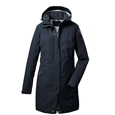 Abbildung von Killtec Damen KOS 93 WMN PRK 2 1/2 Lagen Funktionsparka/Parka mit abzippbarer Kapuze, dunkelnavy, 42