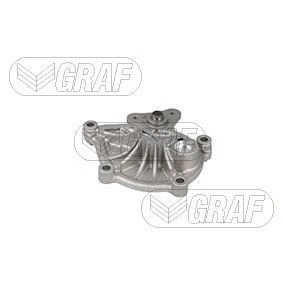 Abbildung von GRAF PA1232 Wasserpumpe mit Dichtung mechanisch Stahlblech für Keilrippenriementrieb BMW: 3 Saloon, 1 Hatchback, Touring, CITROËN: C3 II