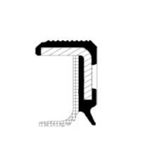 Abbildung von CORTECO 20017234B Kurbelwellendichtring mit Montagehülsen stirnseitig PTFE (Polytetrafluorethylen)