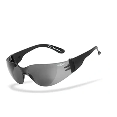 Abbildung von Chillout Rider® Bikerbrille, Chopper Brille, Motorrad Sonnenbrille, Motorradbrille beschlagfrei, winddicht, bruchsicher, flexibel CR007 (smoke)