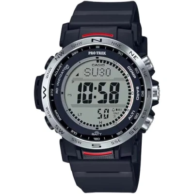 Abbildung von CASIO PRO TREK Funkchronograph, Quarzuhr, Armbanduhr, Herrenuhr, Funk, Solar, Stoppfunktion, Weltzeit